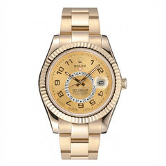 2012 Yellow Gold Rolex Sky Dweller Oyster Perpetual Special Edition 80243 Men 41MM