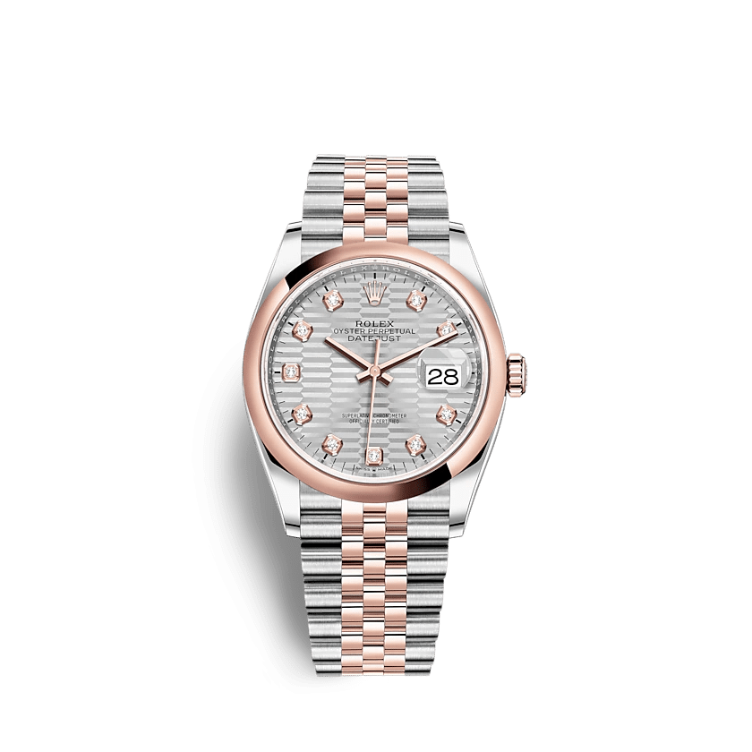 Rolex Datejust 126201 36mm Silver, fluted motif (Jubilee)